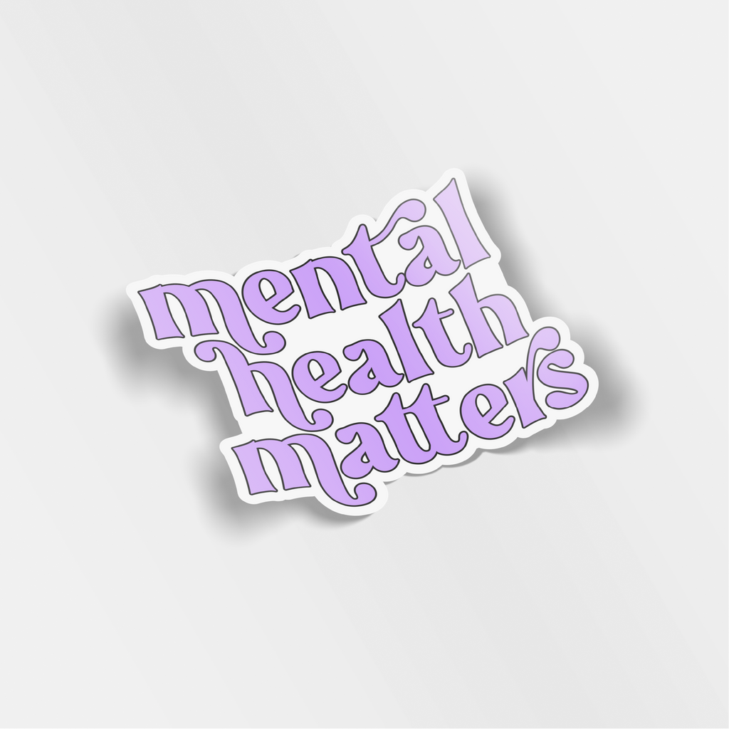 mental health matters vinyl sticker – Tortie & Co