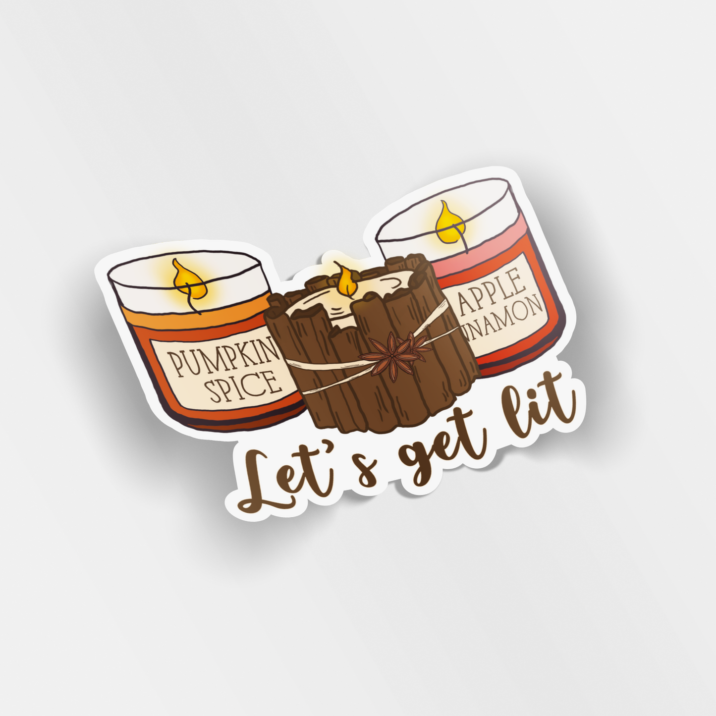 lets get lit vinyl sticker