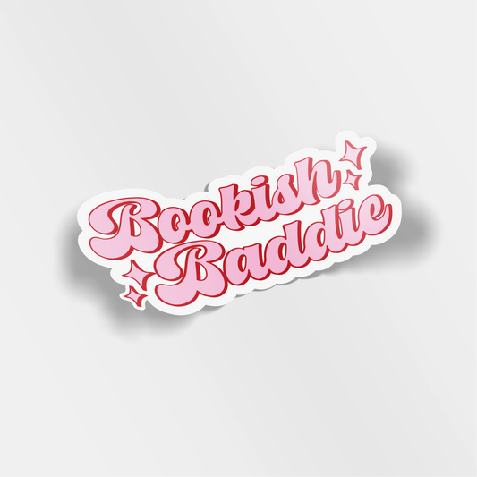 bookish baddie vinyl sticker