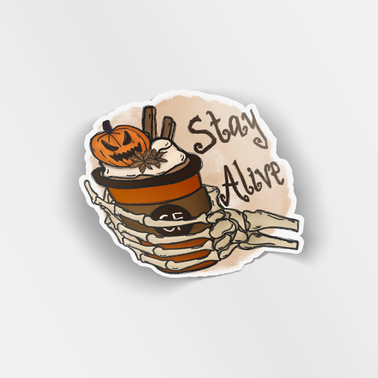 stay alive vinyl sticker