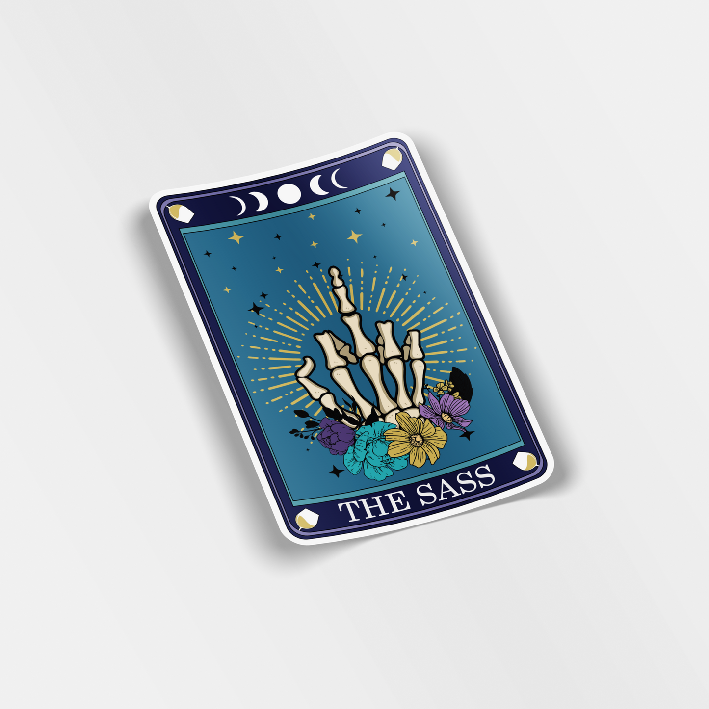 the sass tarot card vinyl sticker