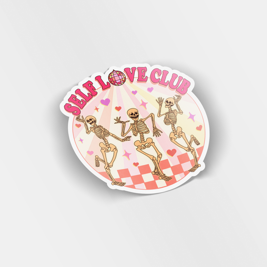 self love club vinyl sticker