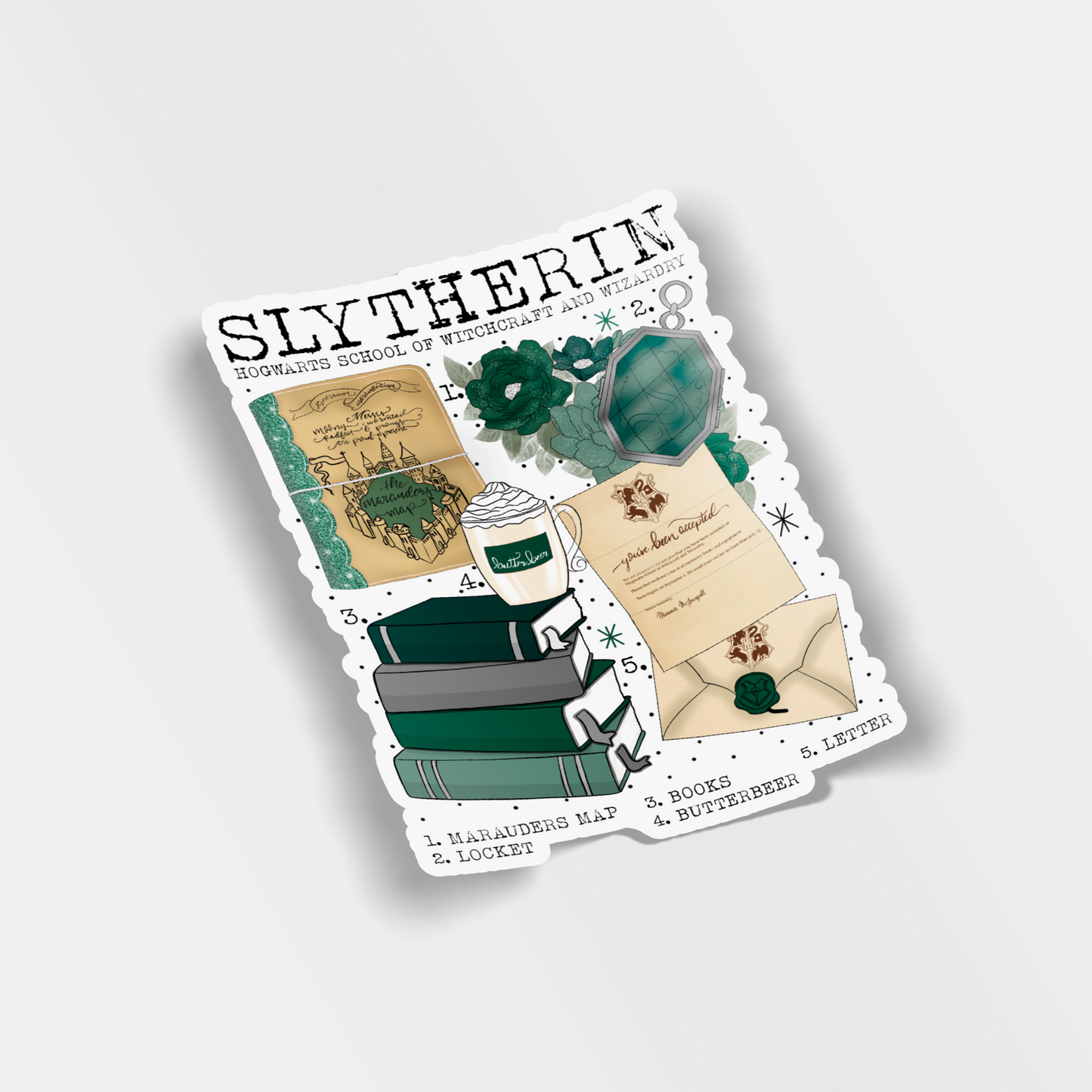 slytherin vinyl sticker