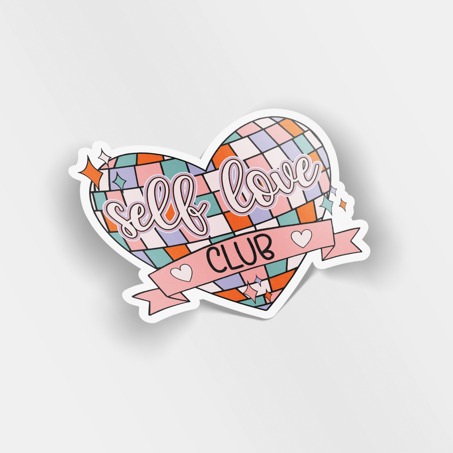 self love club vinyl sticker