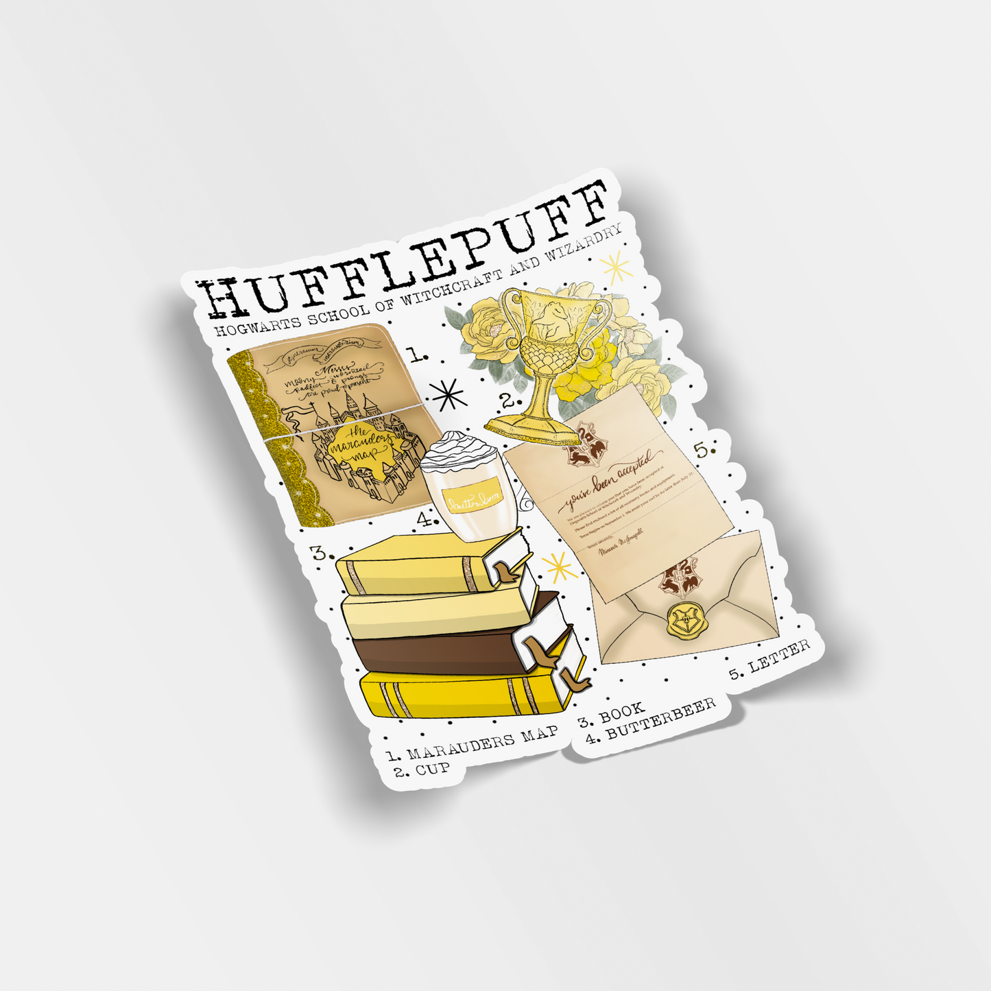 hufflepuff vinyl sticker