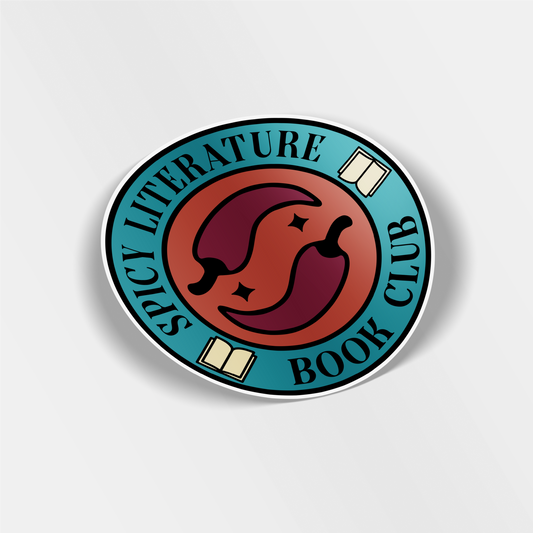 spicy literature book club vinyl sticker