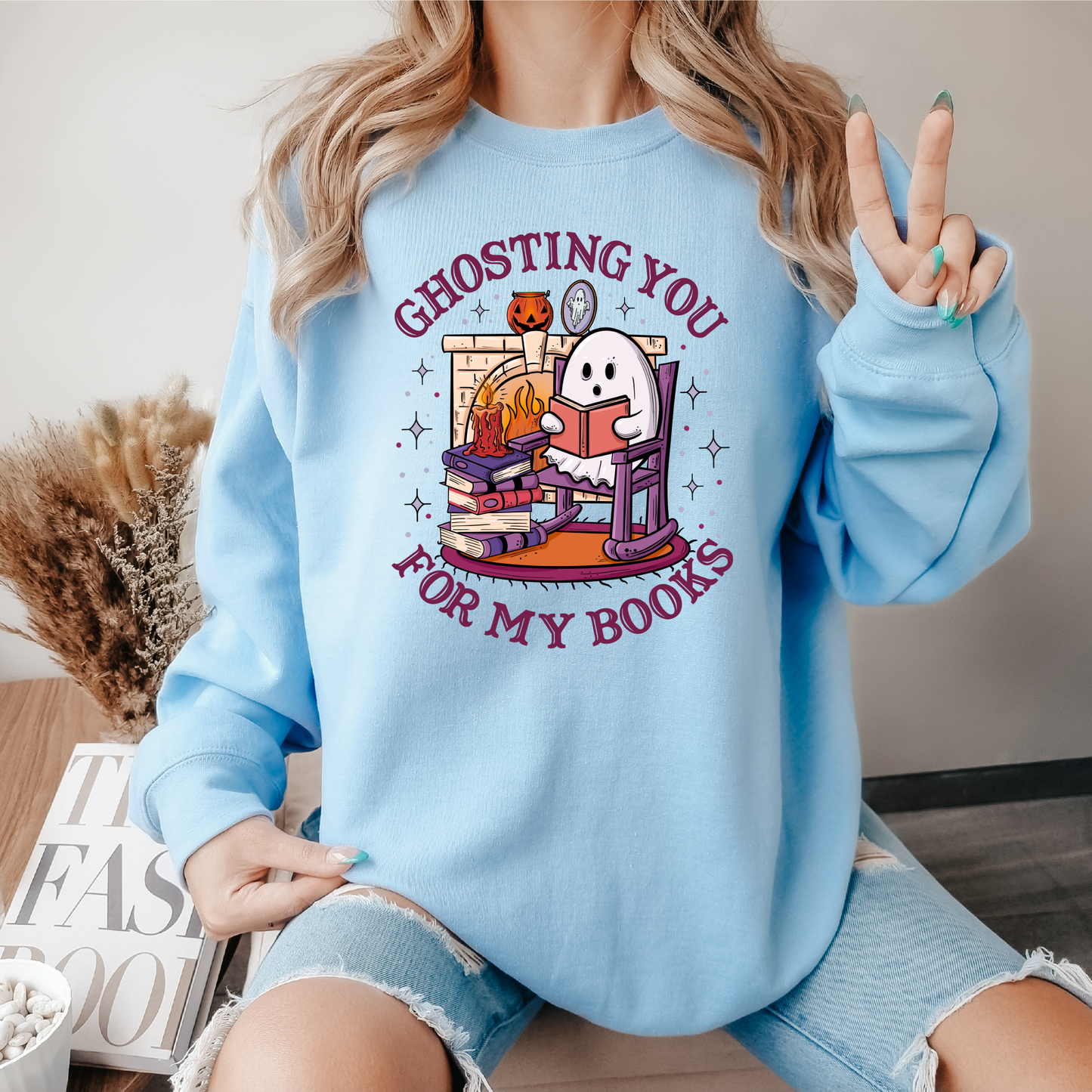 ghosting you for my books crewneck