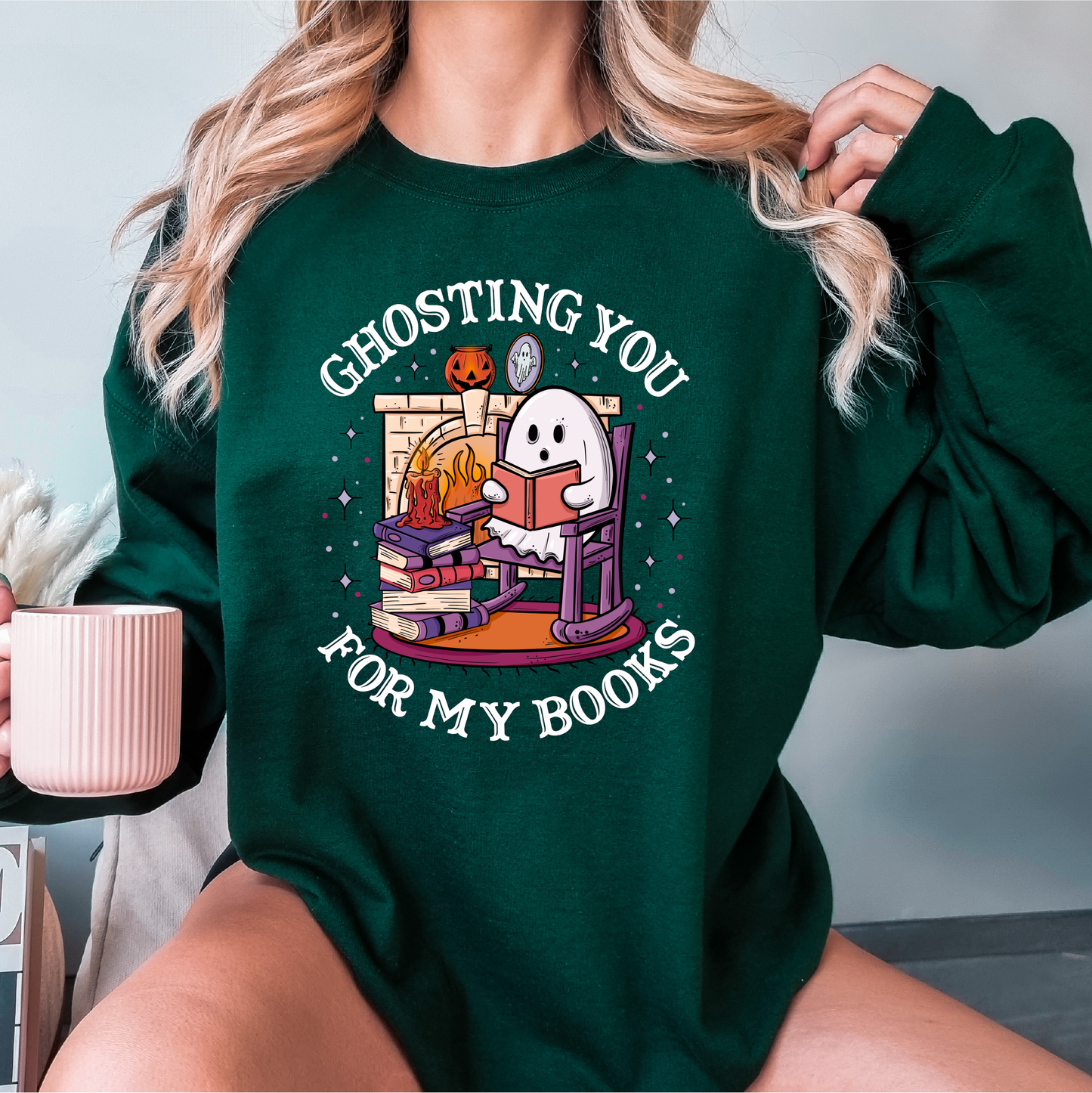 ghosting you for my books crewneck