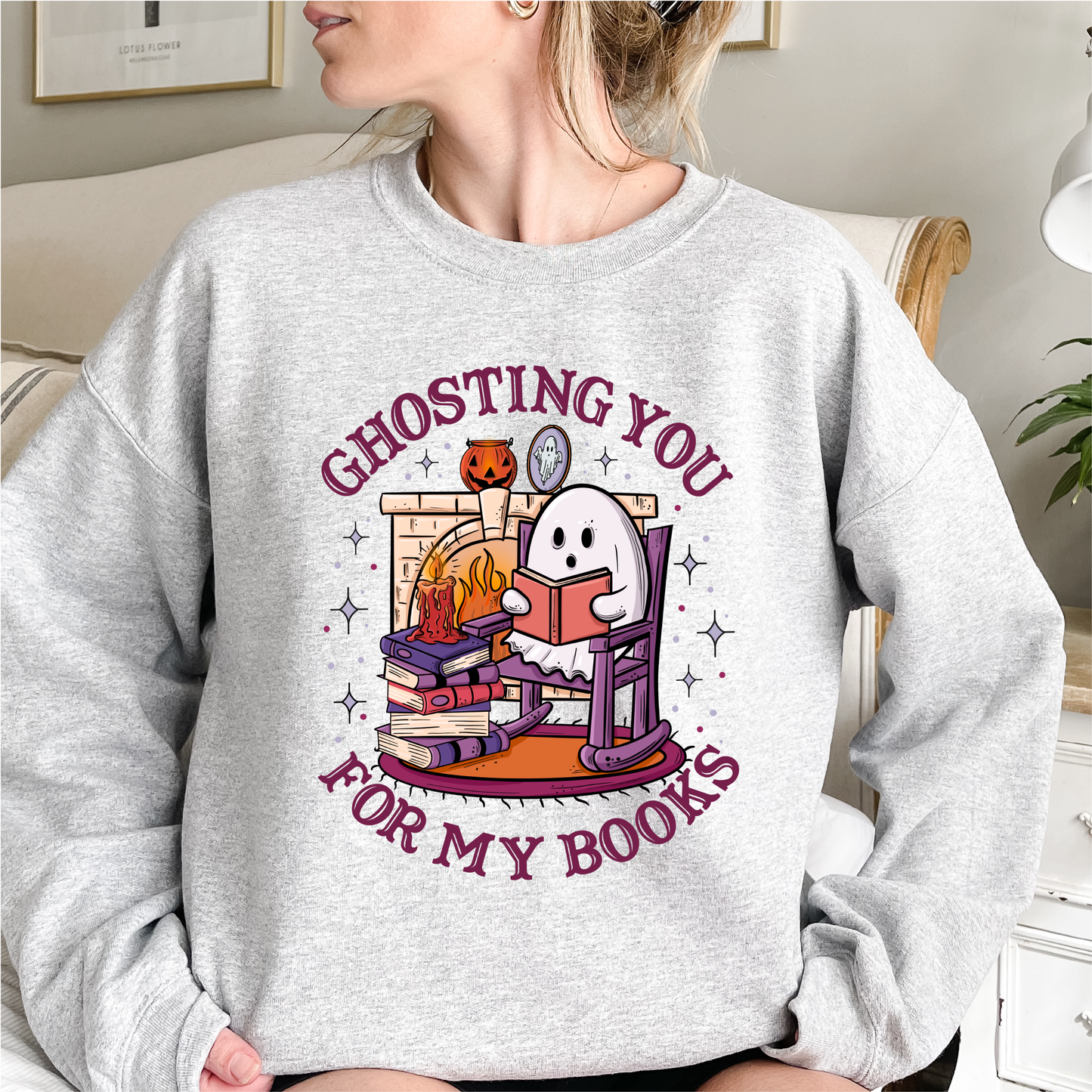 ghosting you for my books crewneck