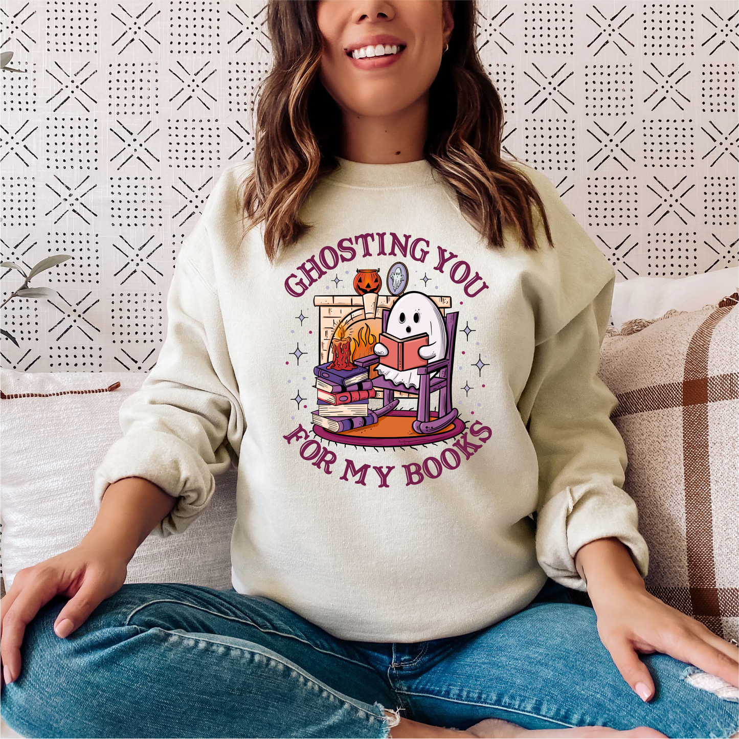 ghosting you for my books crewneck