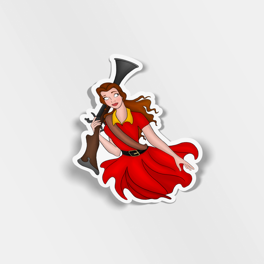 villain belle vinyl sticker