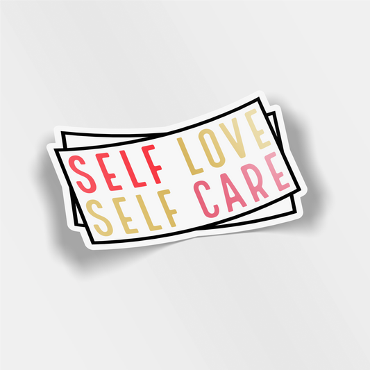 self love self care vinyl sticker