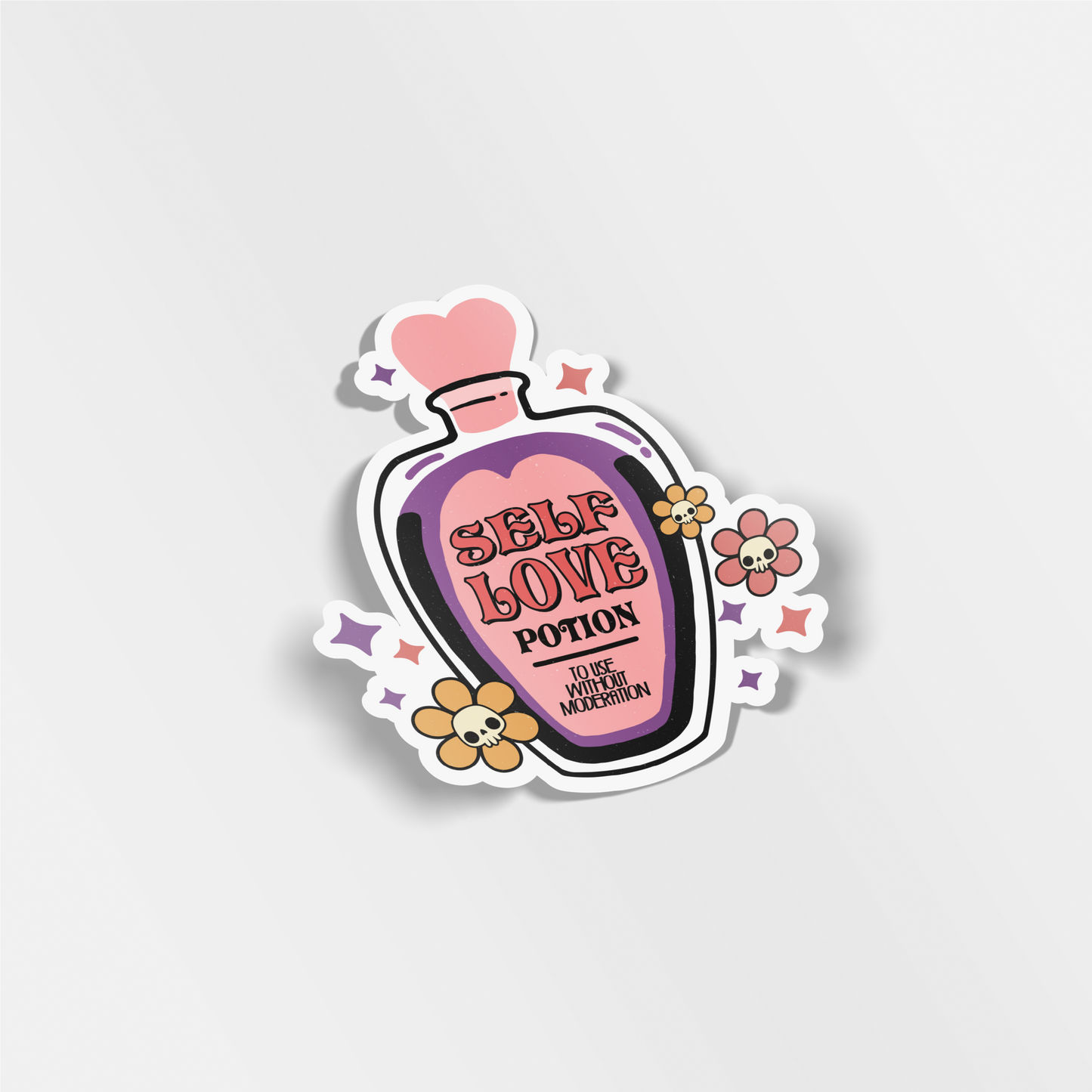 self love potion vinyl sticker