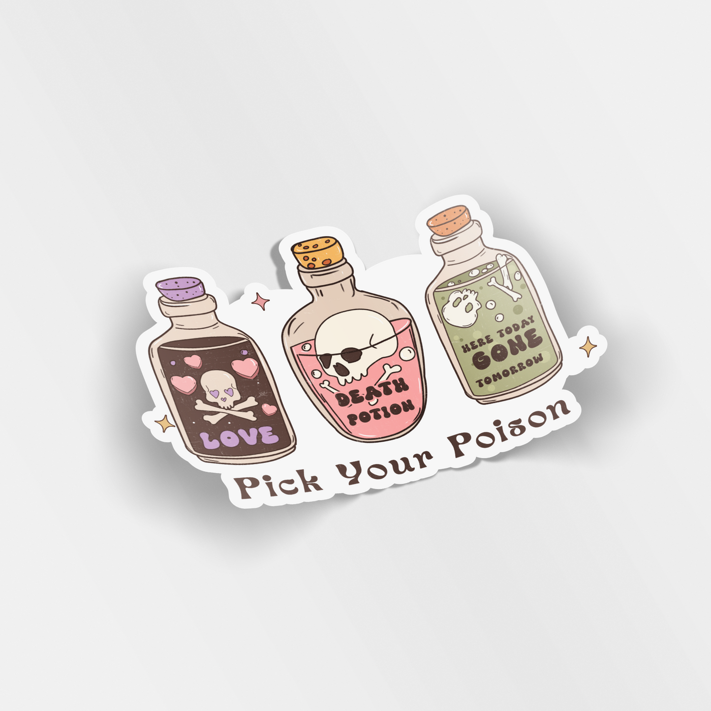 pick your poison vinyl sticker