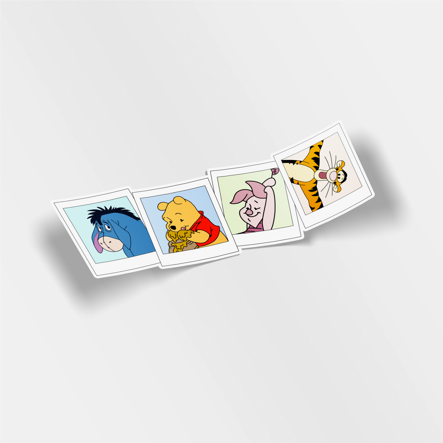 pooh and friends polaroid vinyl sticker