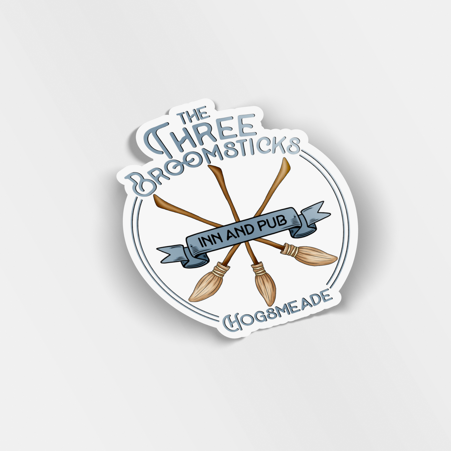 the three broomsticks vinyl sticker