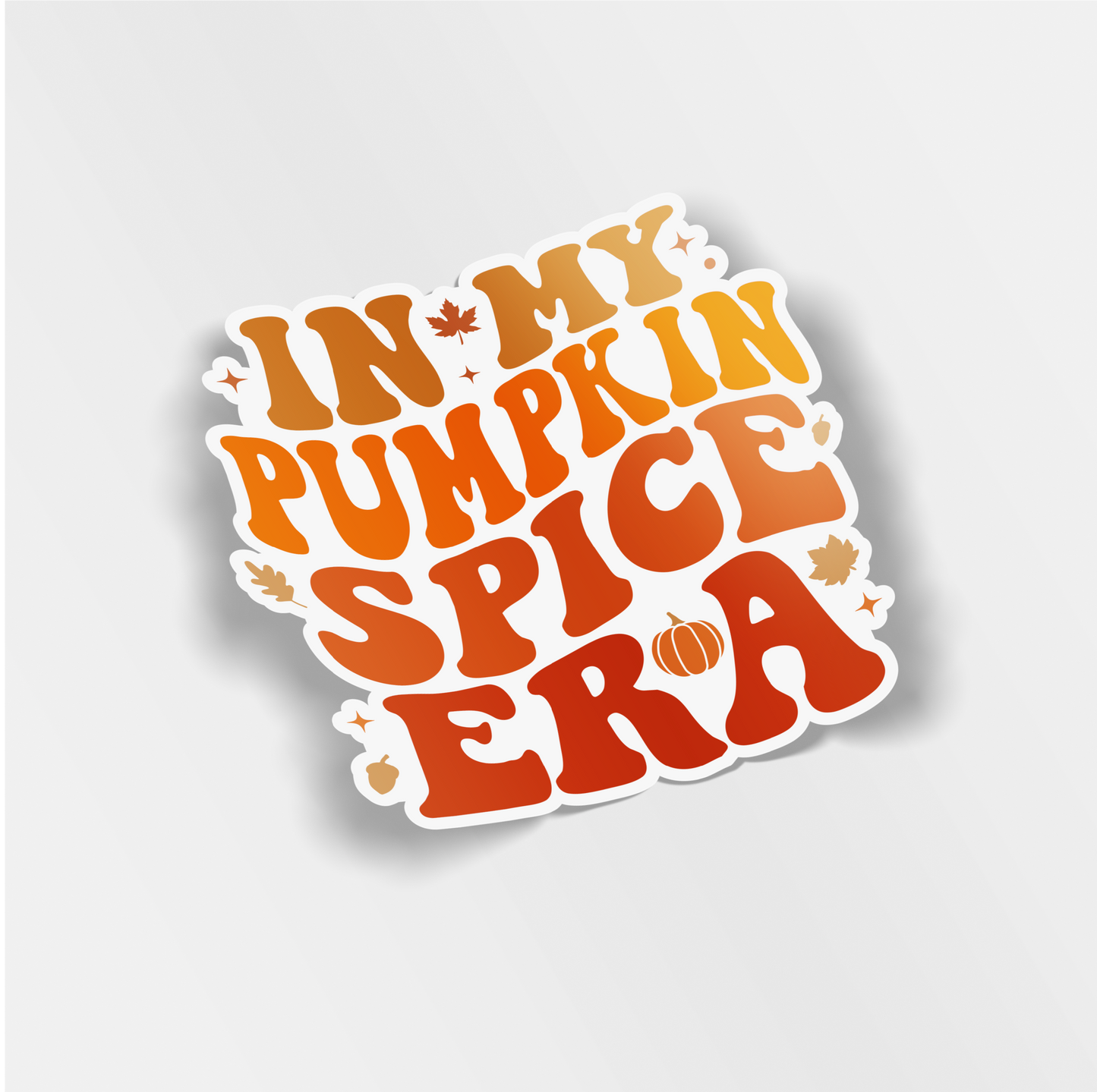 in my pumpkin spice era vinyl sticker