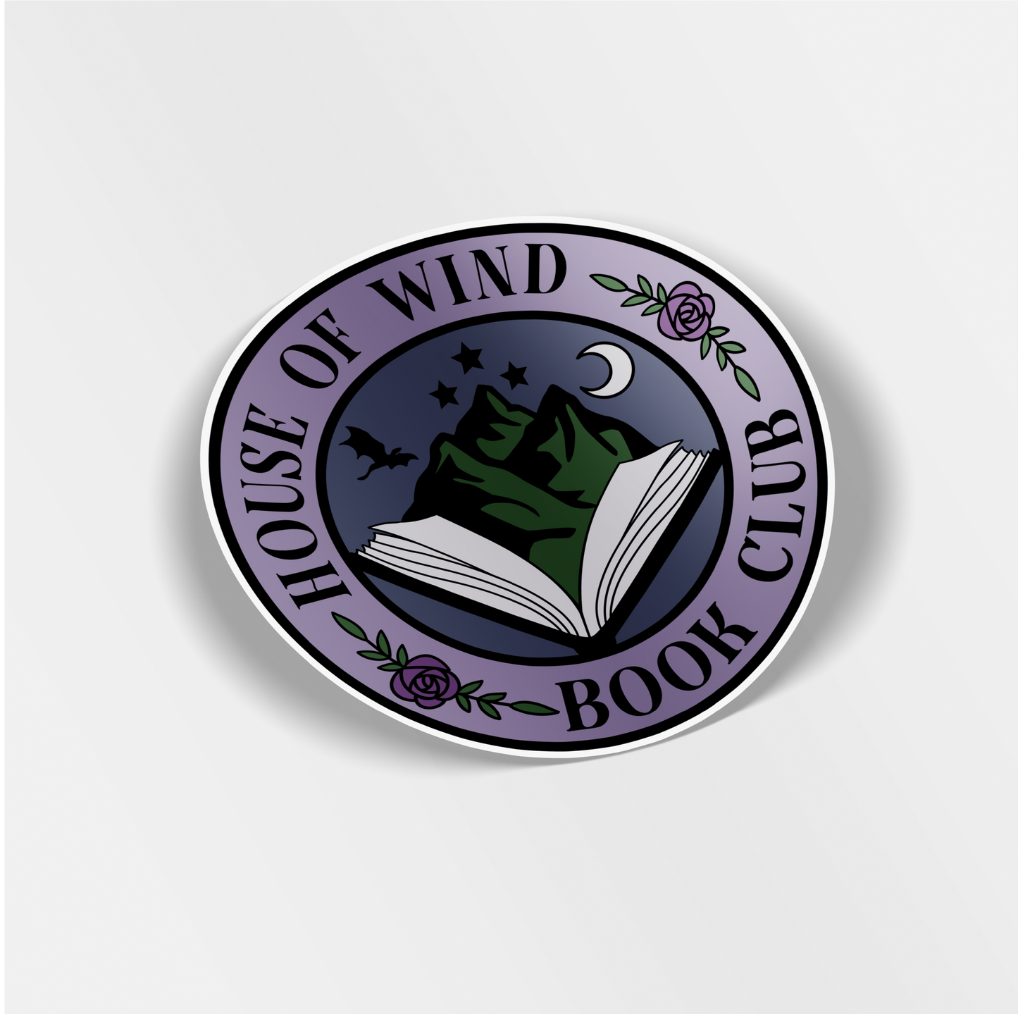 house of wind book club vinyl sticker