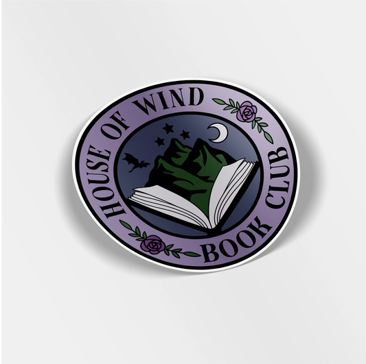 house of wind book club vinyl sticker