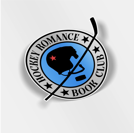 hockey romance book club vinyl sticker