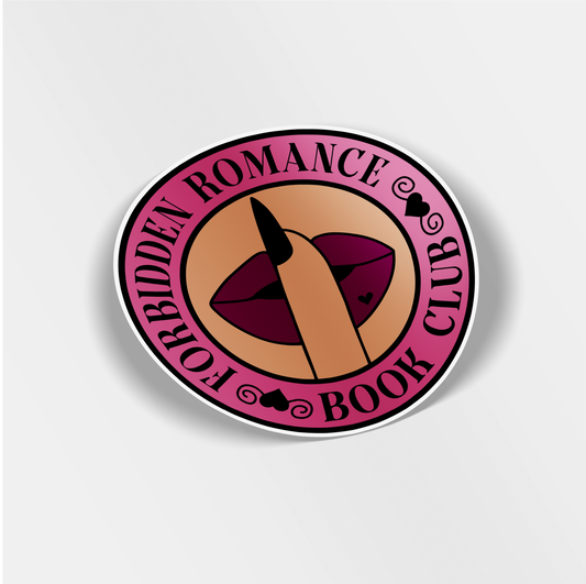 forbidden romance book club vinyl sticker