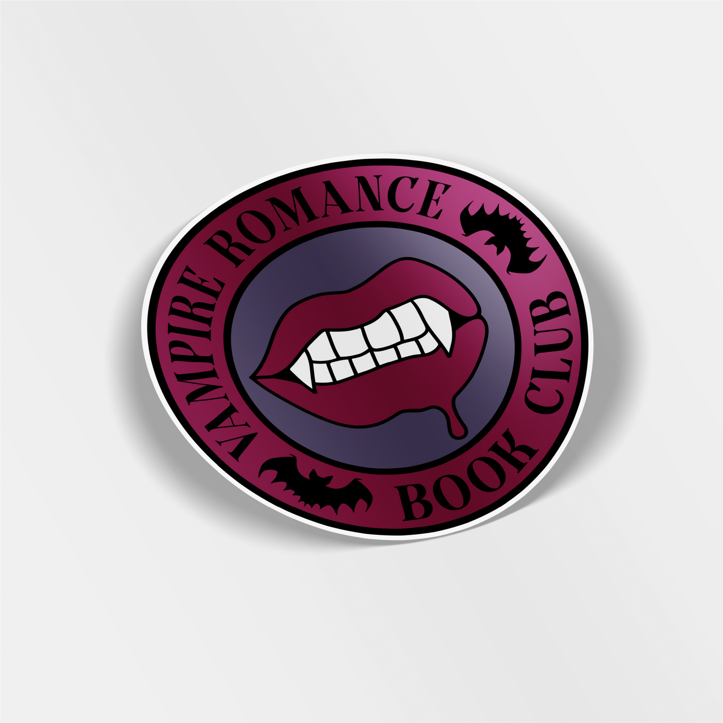 vampire romance book club vinyl sticker