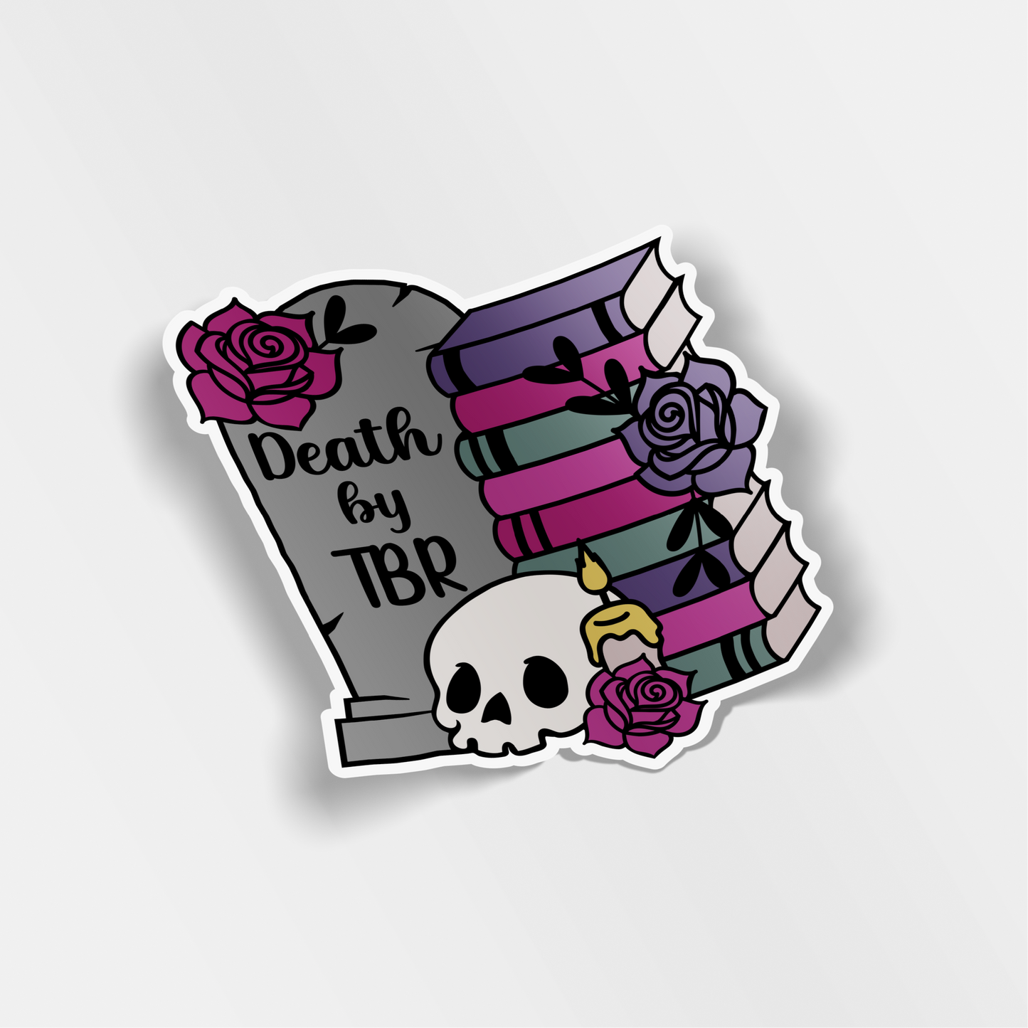 death by tbr vinyl sticker