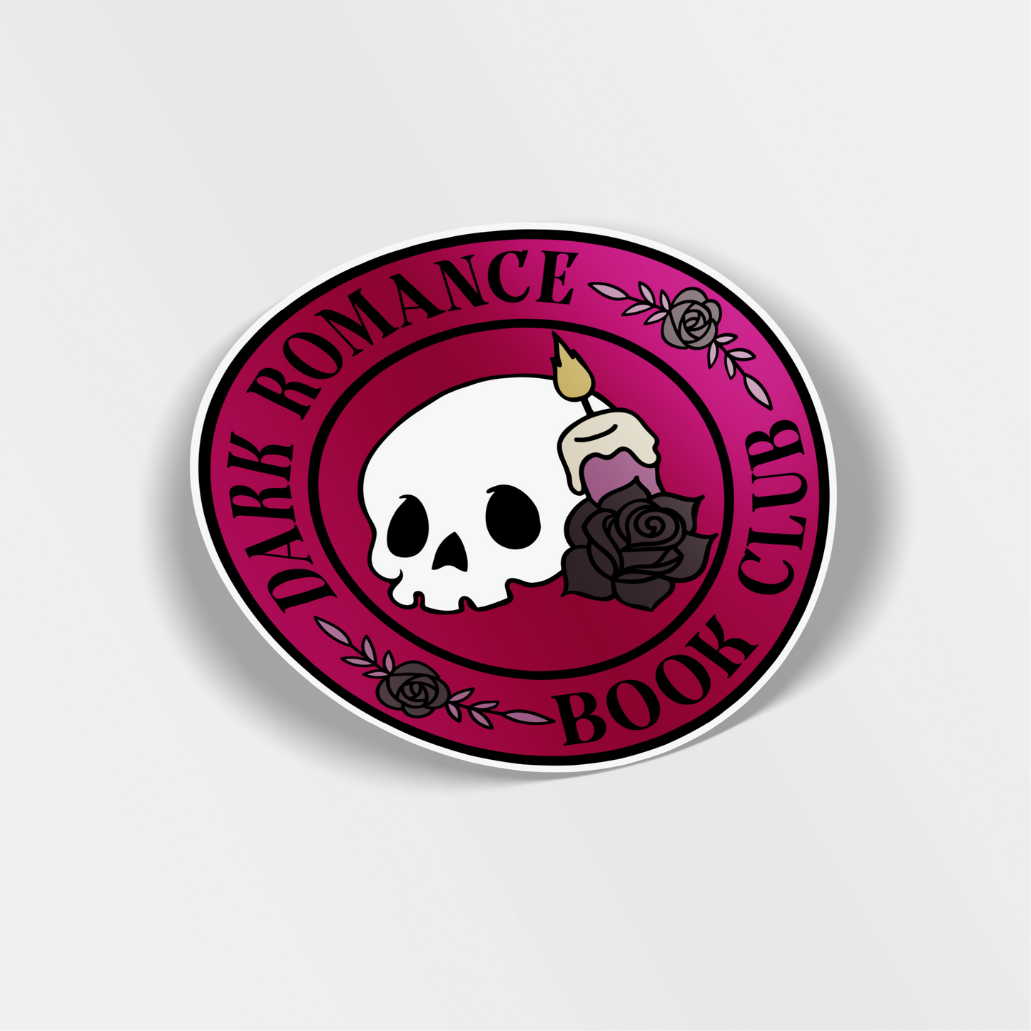 dark romance book club vinyl sticker