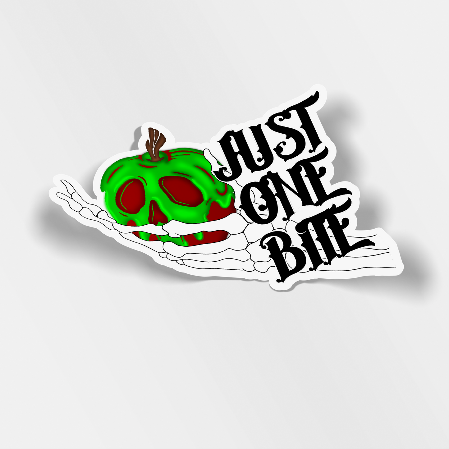 just one bite vinyl sticker