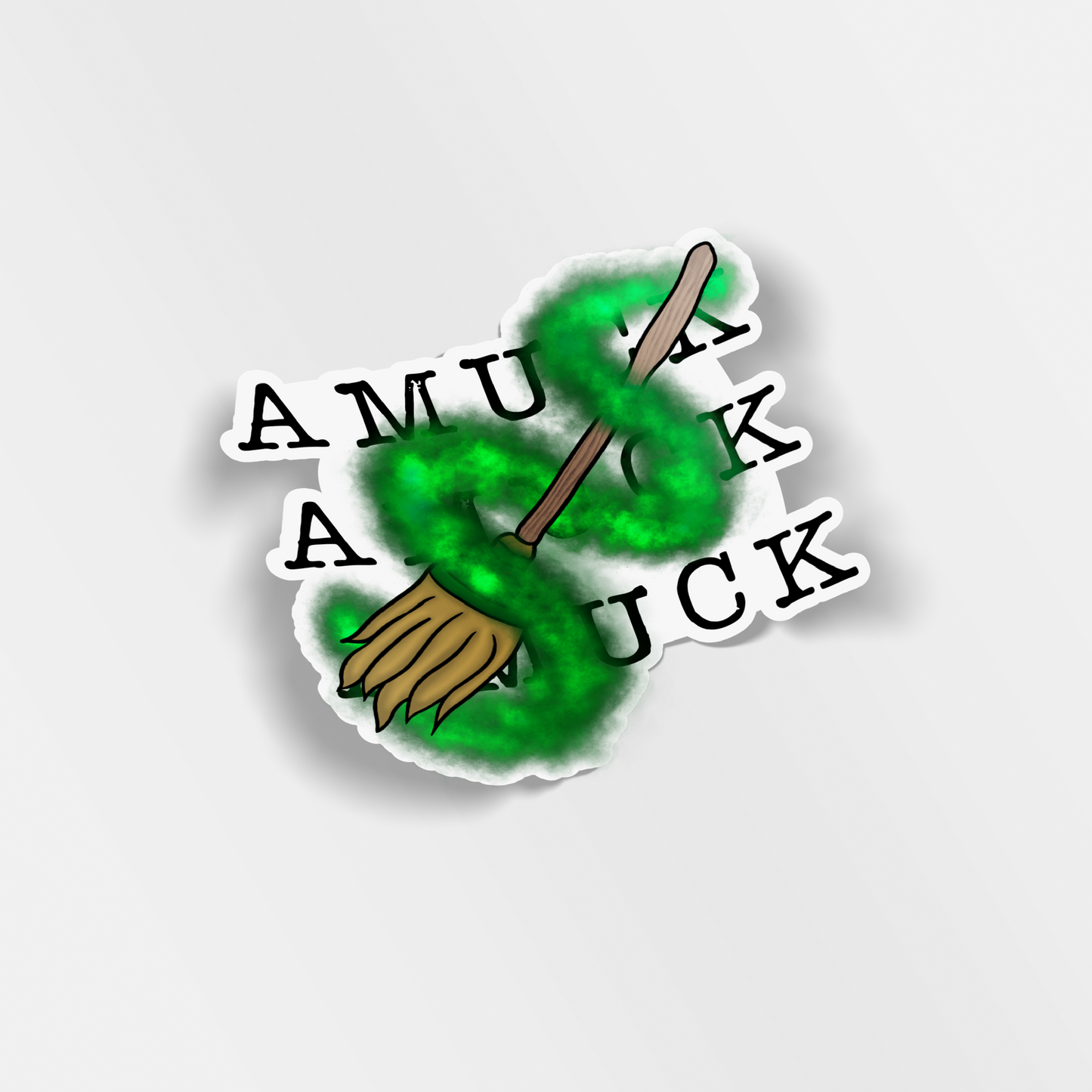 amuck amuck amuck vinyl sticker