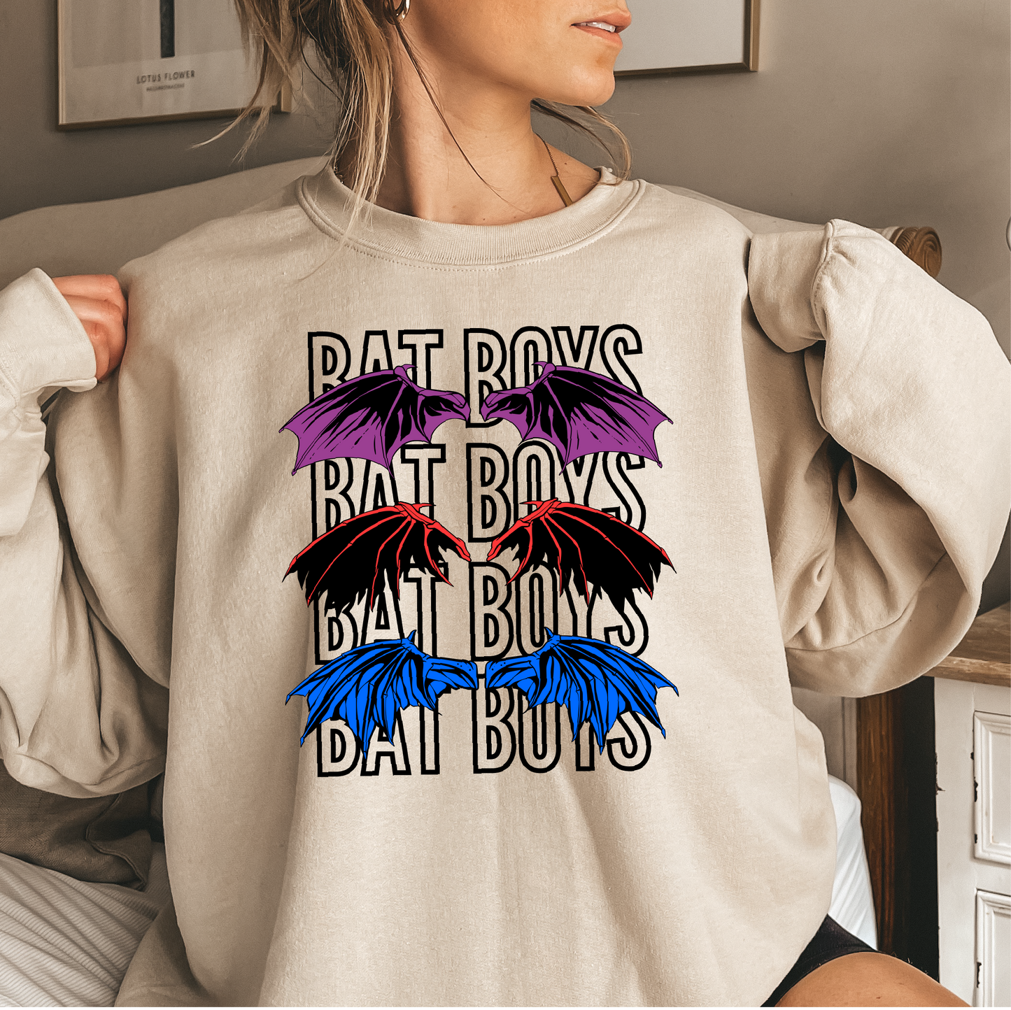 bat boys crewneck