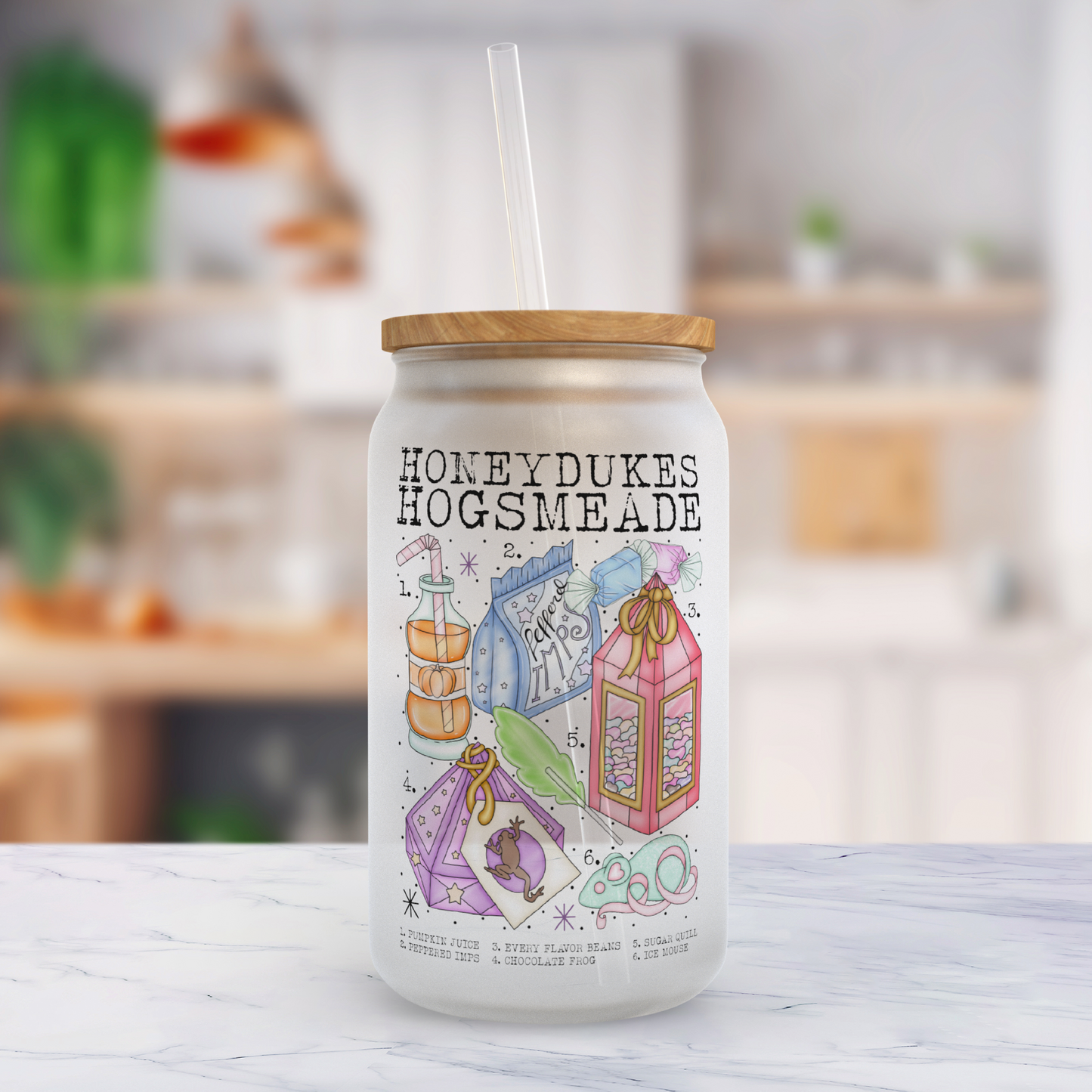 honeydukes hogsmeade glass can