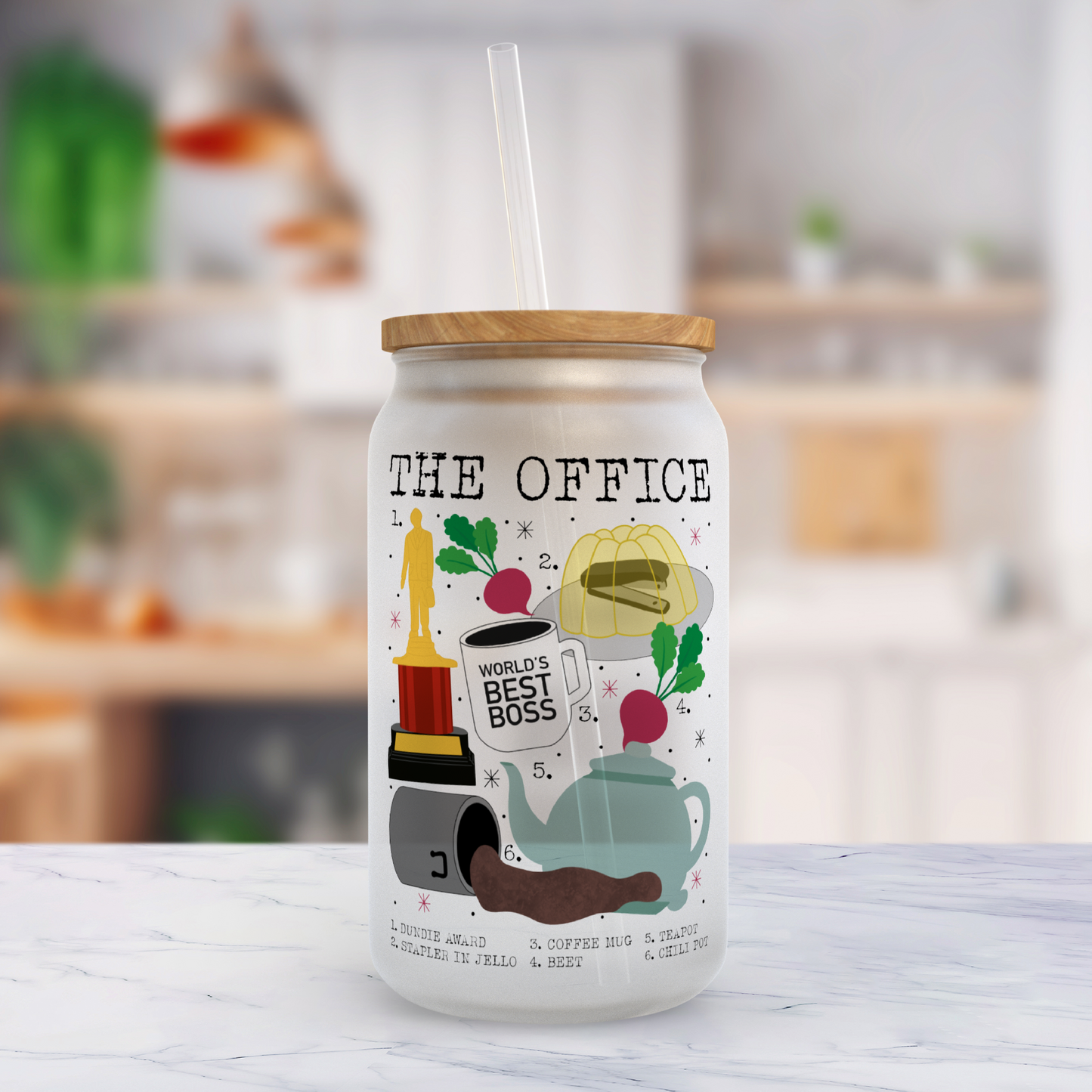 the office glass can