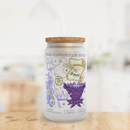 poor unfortunate souls glass can