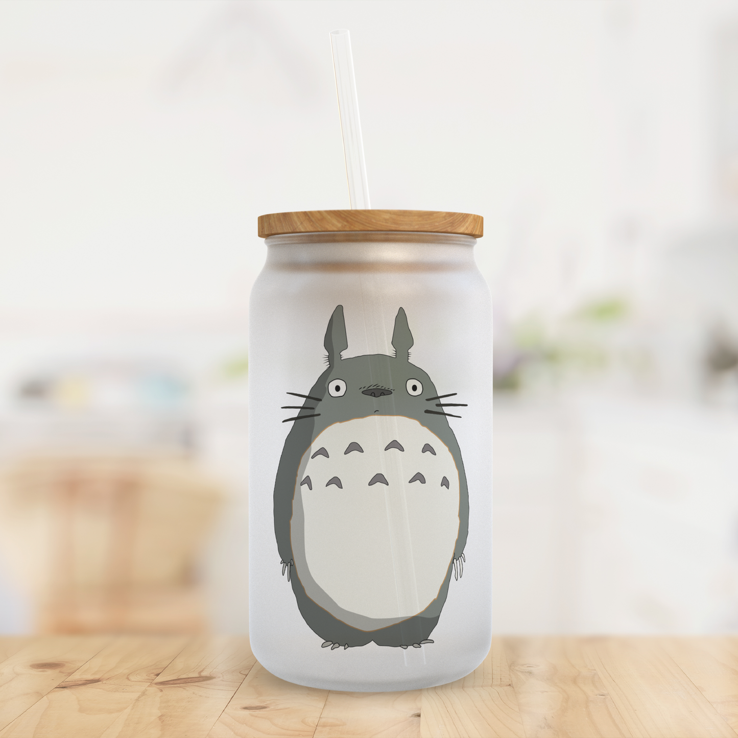 totoro glass can