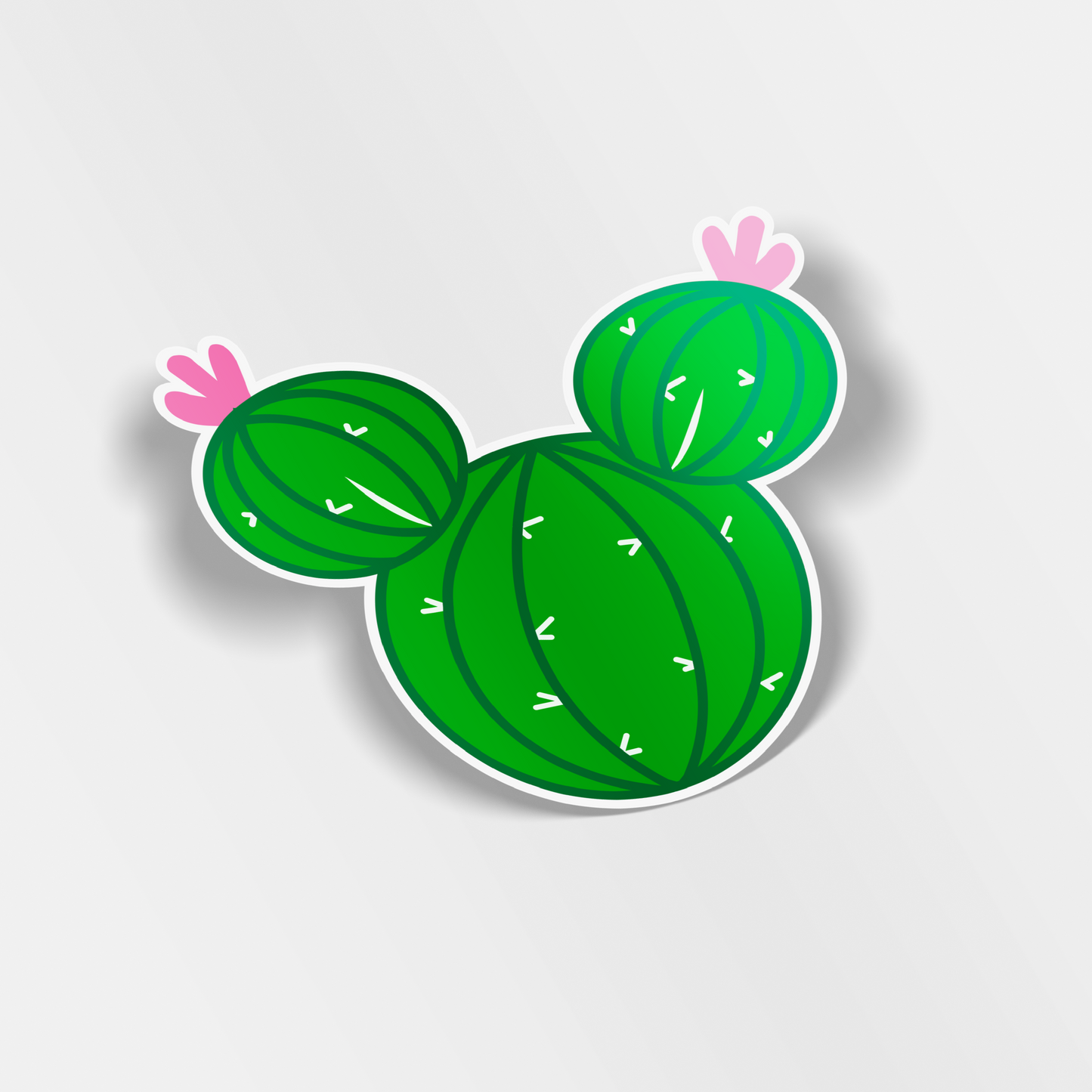 mickey cactus vinyl sticker