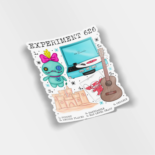 experiment 626 vinyl sticker