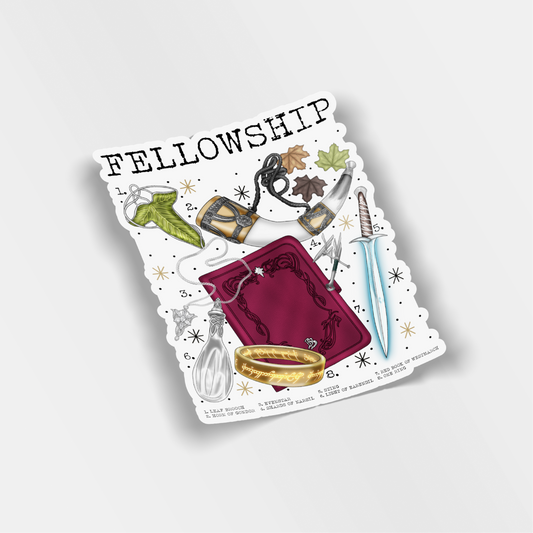 fellowship vinyl sticker