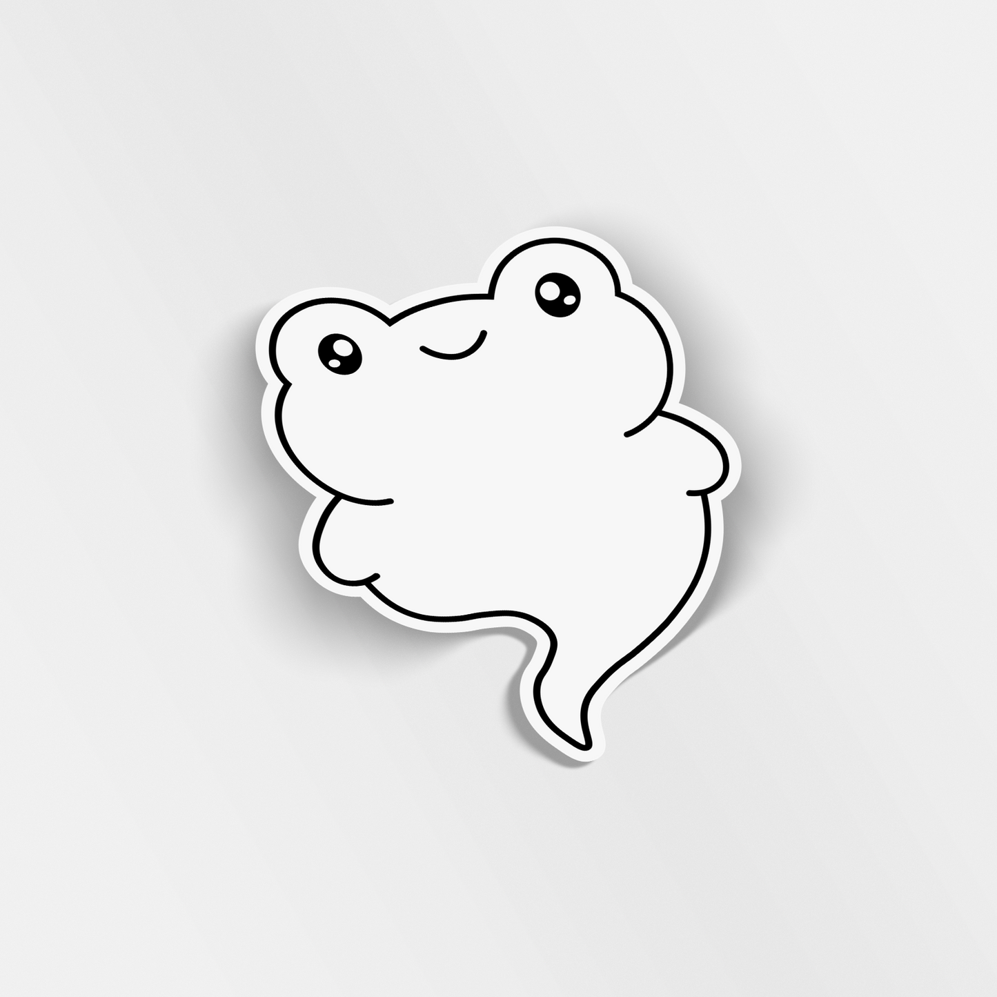 froggy ghost vinyl sticker