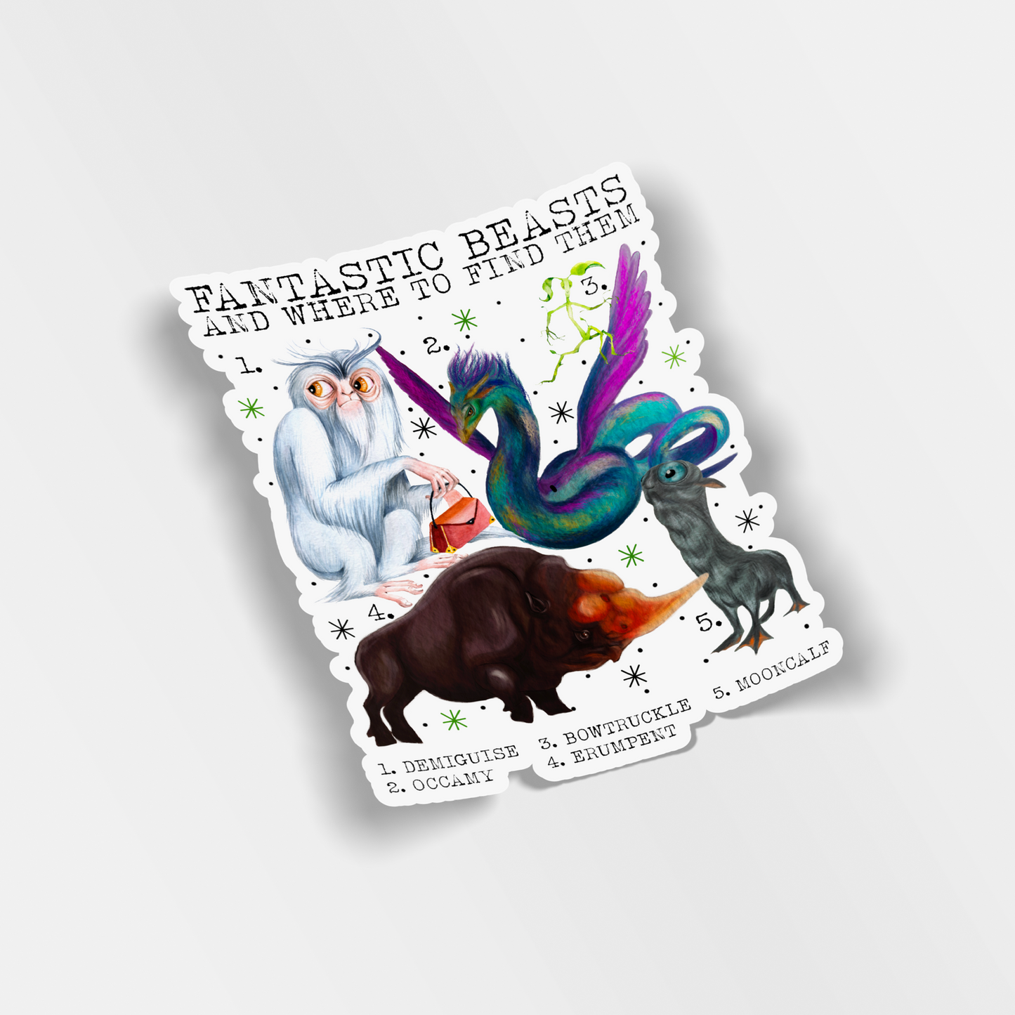 fantastic beasts vinyl sticker