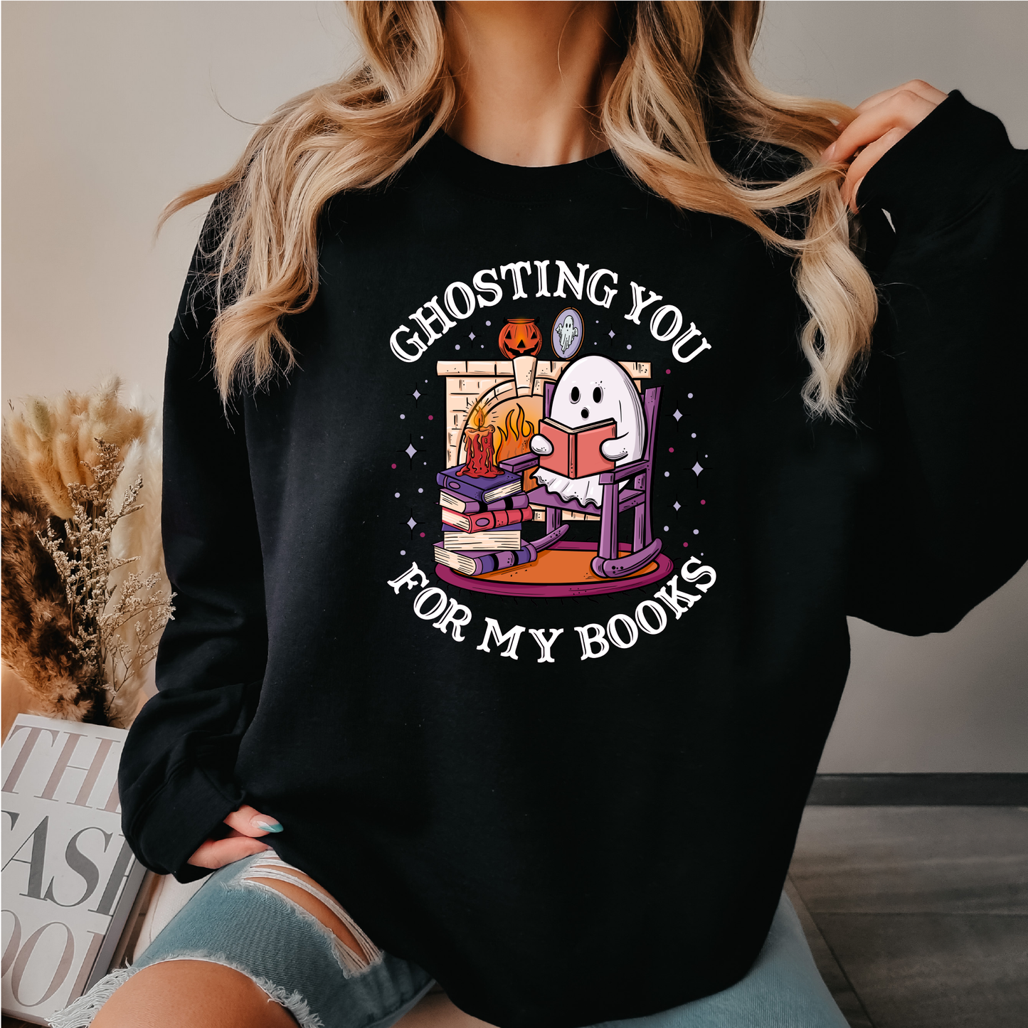 ghosting you for my books crewneck