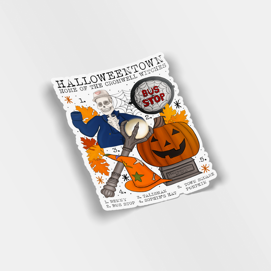 halloweentown vinyl sticker