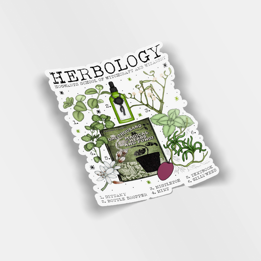 herbology vinyl sticker