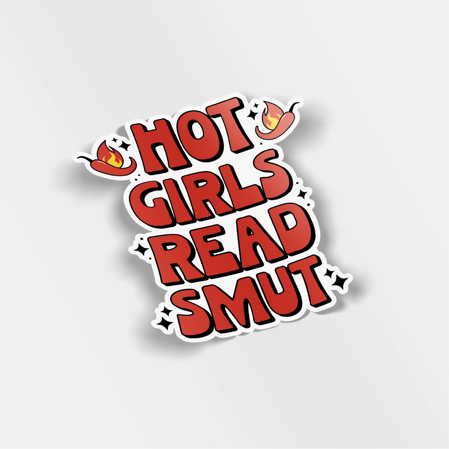 hot girls read smut vinyl sticker