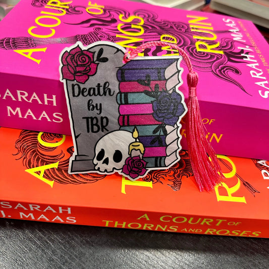 Death by TBR Acrylic Bookmark