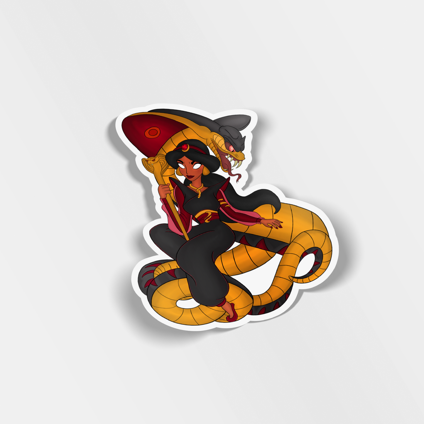 villain jasmine vinyl sticker