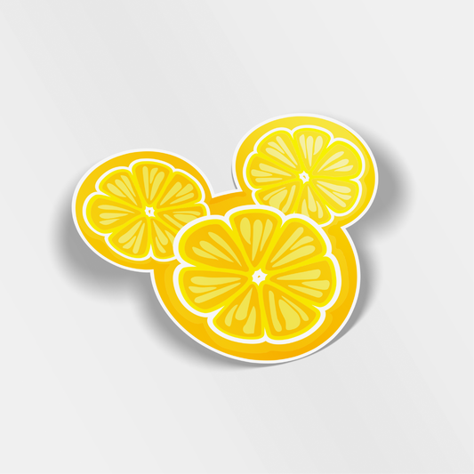 mouse lemon vinyl sticker