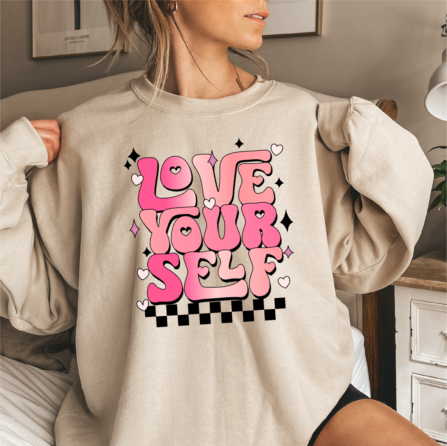 love your self crewneck