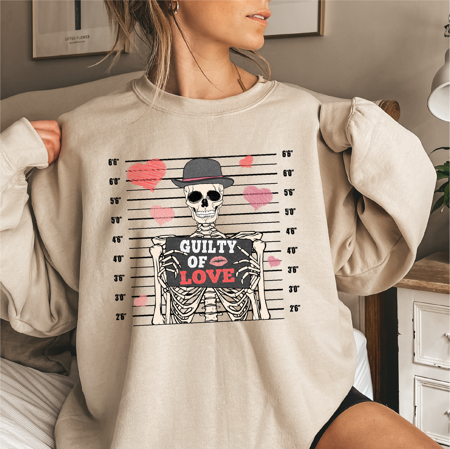 guilty of love crewneck