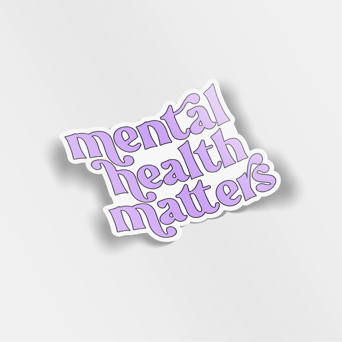 mental health matters vinyl sticker